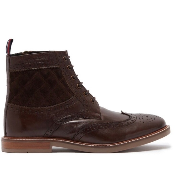 Ben Sherman Quilted Brent Leather Boots - Picture 3 of 6